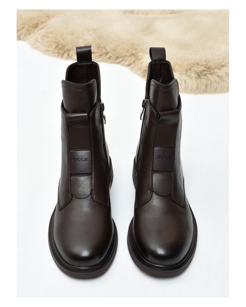 Botki damskie SOLE 06 Coffe