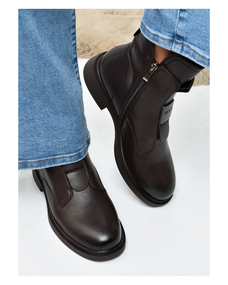 Botki damskie SOLE 06 Coffe