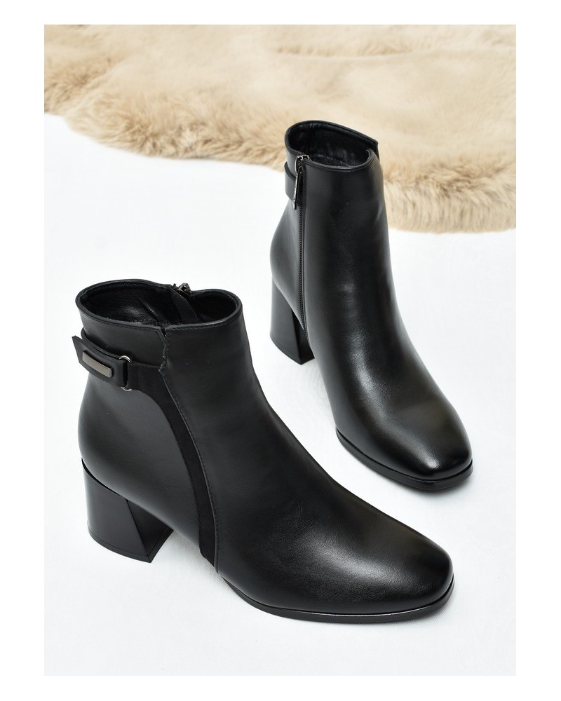 Botki damskie Vinceza 58660 Czarne