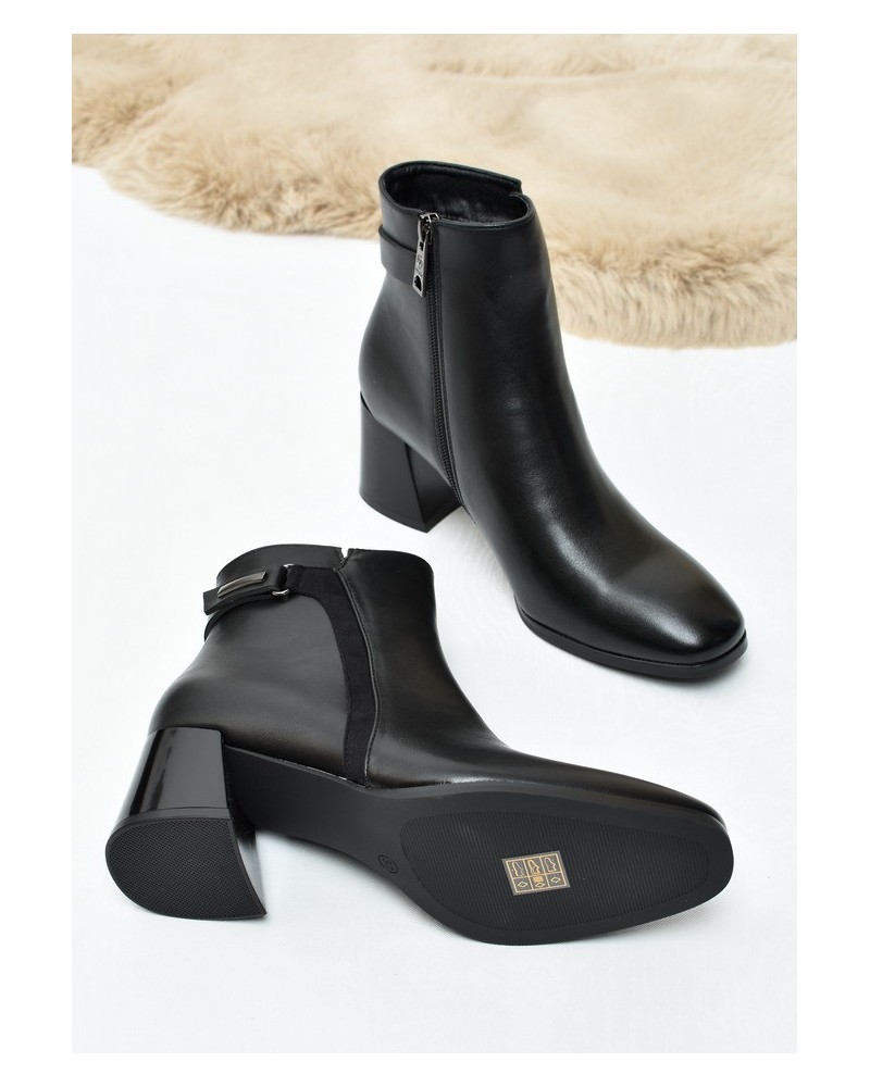 Botki damskie Vinceza 58660 Czarne