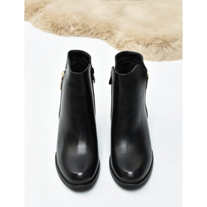 Botki damskie Skotnicki B-3-1369 Czarne