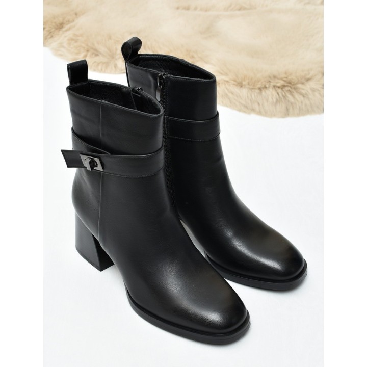 Botki damskie Skotnicki B-3-1364 Czarne