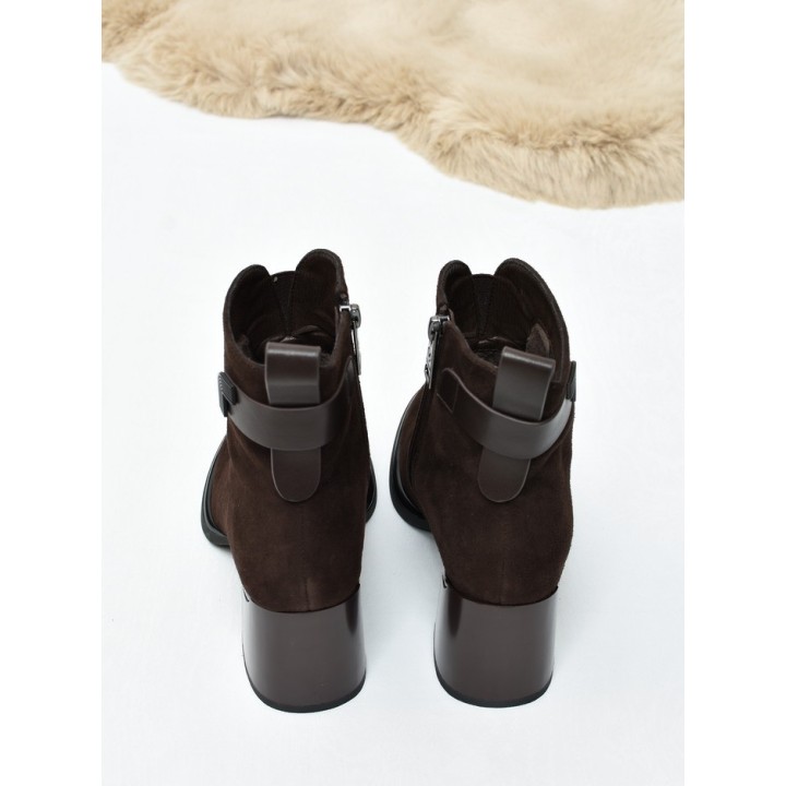 Botki damskie Vinceza 67059 Ciemny Brąz