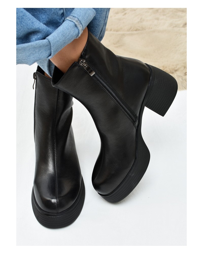 Botki damskie Vinceza 91175 Czarne