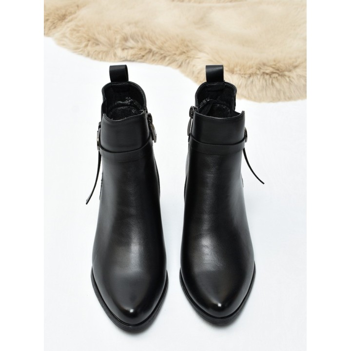 Botki damskie Potocki 12502 Czarne