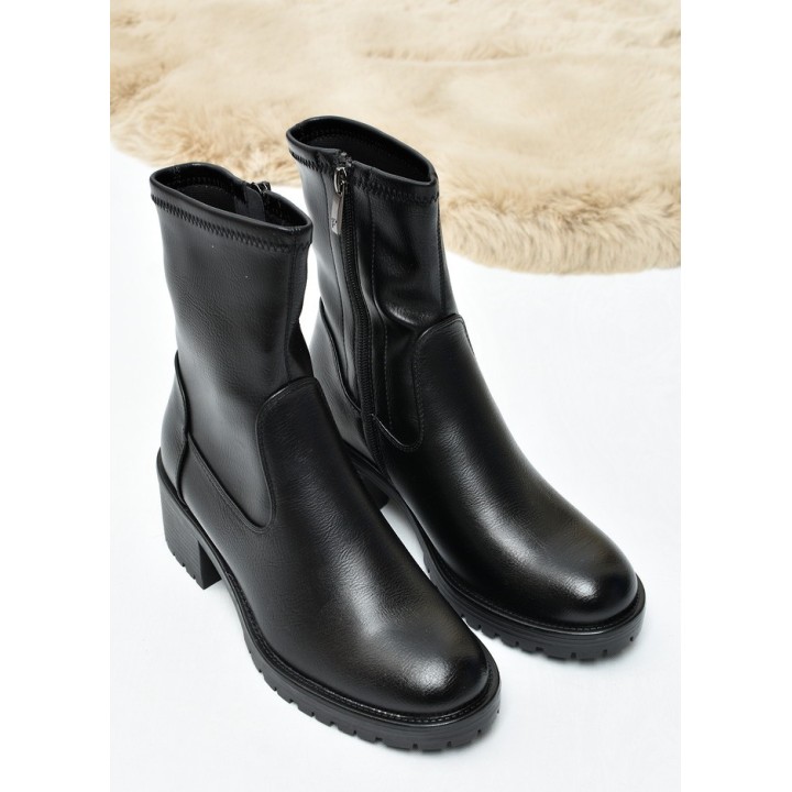 Botki damskie Potocki 12835 Czarne