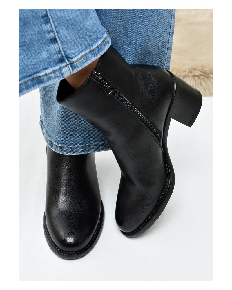 Botki damskie Vinceza 58655 Czarne