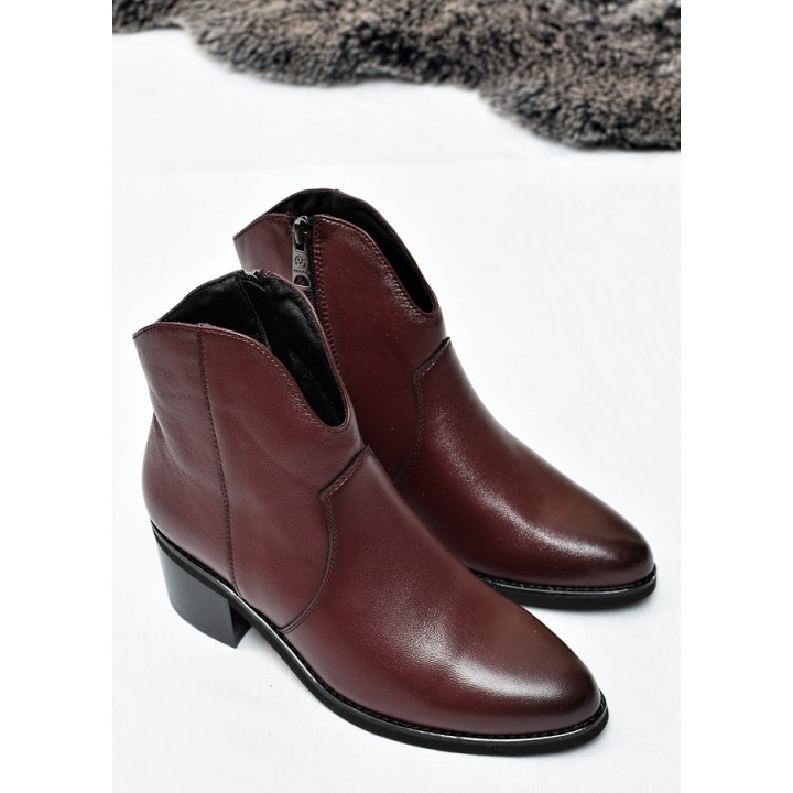 Botki damskie Vinceza 133138 Bordo