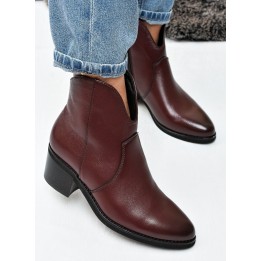 Botki damskie Vinceza 133138 Bordo