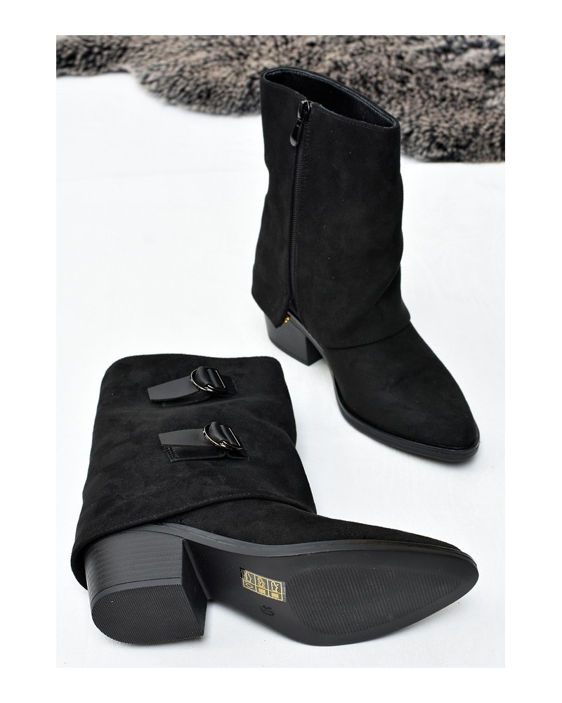 Botki damskie Vinceza 16529 Czarne