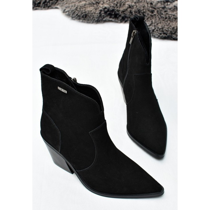 Botki kowbojki damskie Big Star SS274472 Czarne