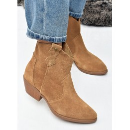 Botki kowbojki damskie Big Star TT274953 Camel