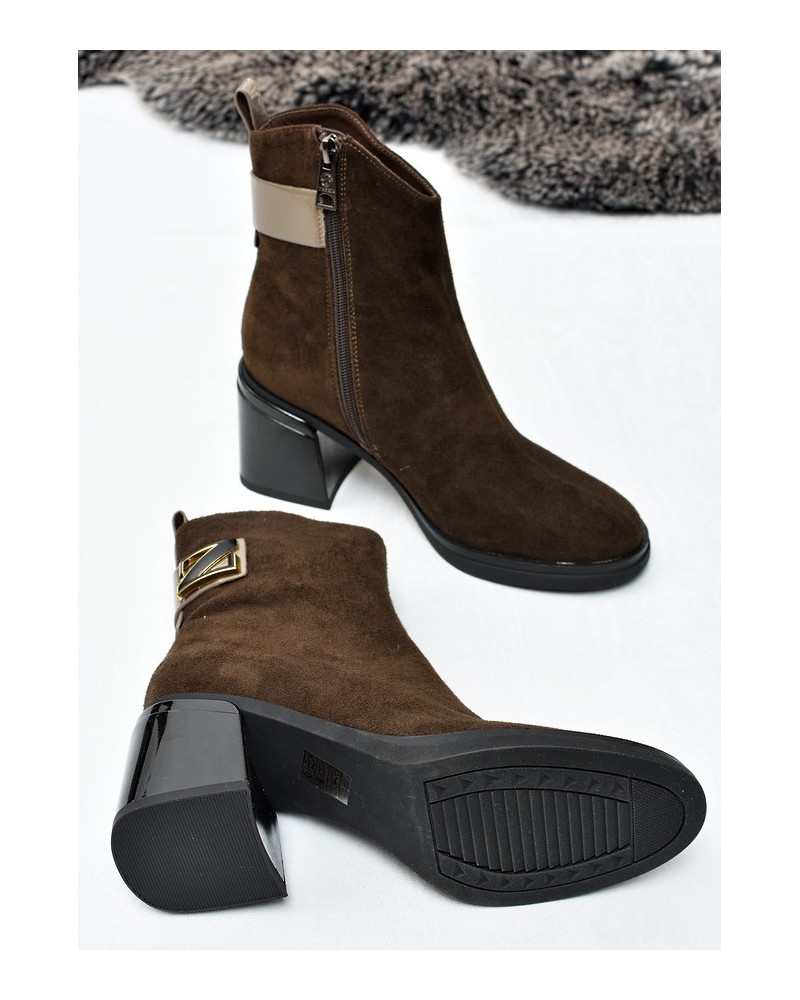 Botki damskie Vinceza 89153 Khaki