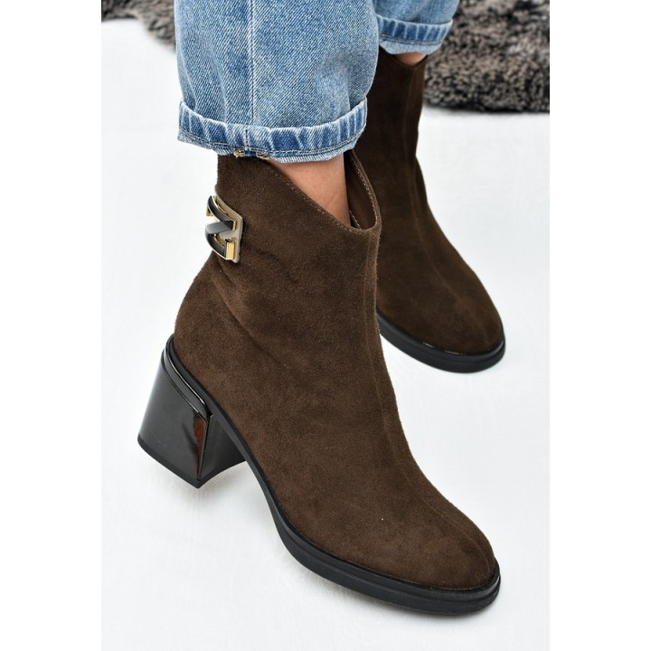 Botki damskie Vinceza 89153 Khaki