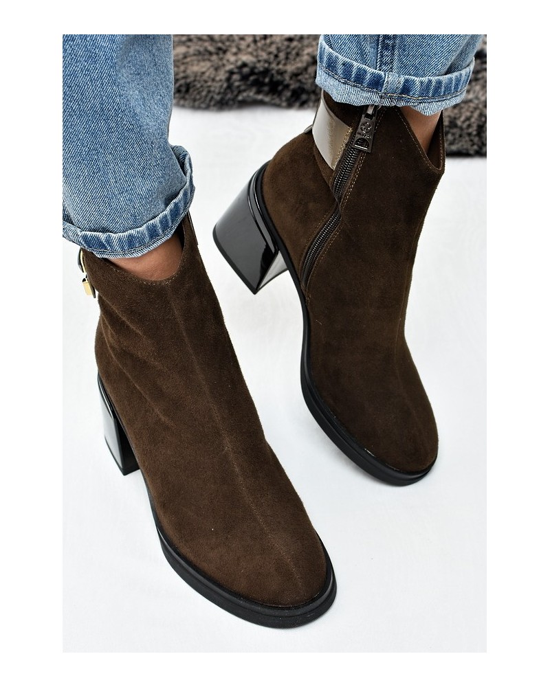 Botki damskie Vinceza 89153 Khaki