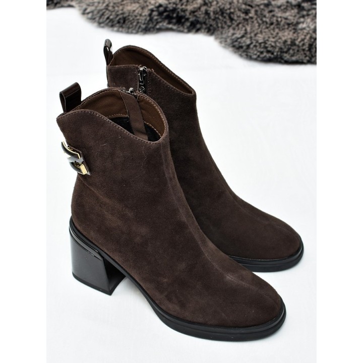 Botki damskie Vinceza 89153 Ciemny Brąz