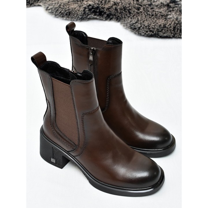 Botki damskie Vinceza 86442 Brąz