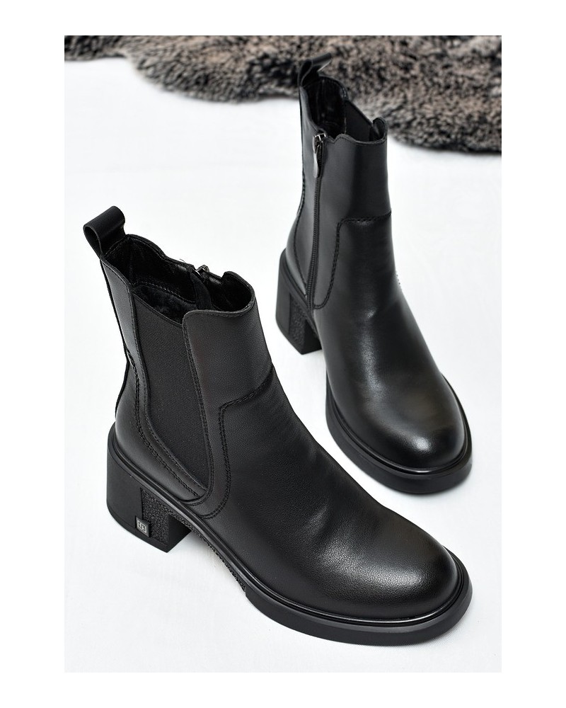 Botki damskie Vinceza 86442 Czarne
