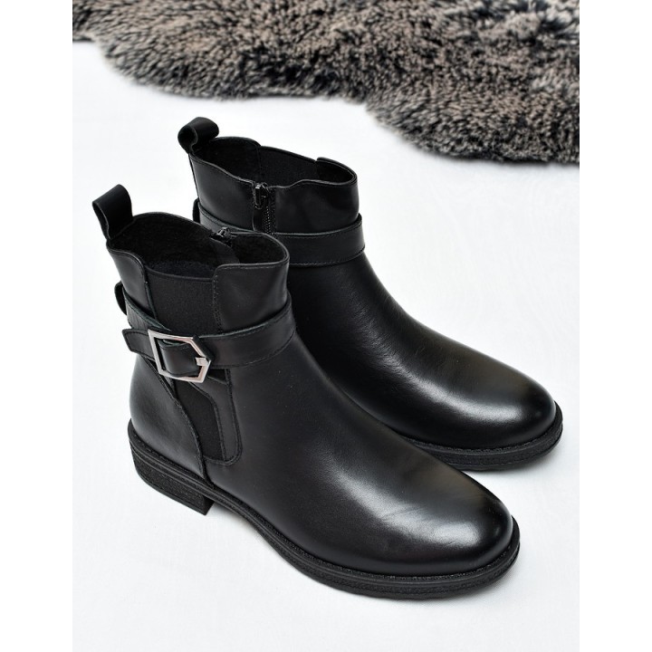 Botki damskie Sergio Leone BT-43-S Czarne
