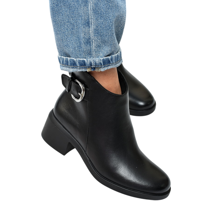 Botki damskie Sergio Leone BT-38-S Czarne