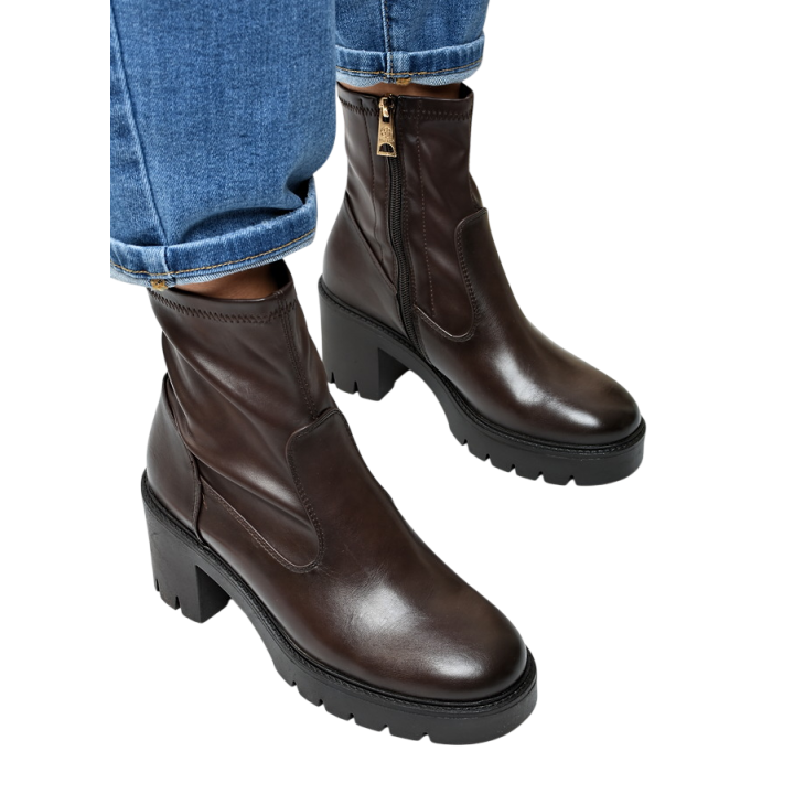 Botki damskie Vinceza 58672 Brąz