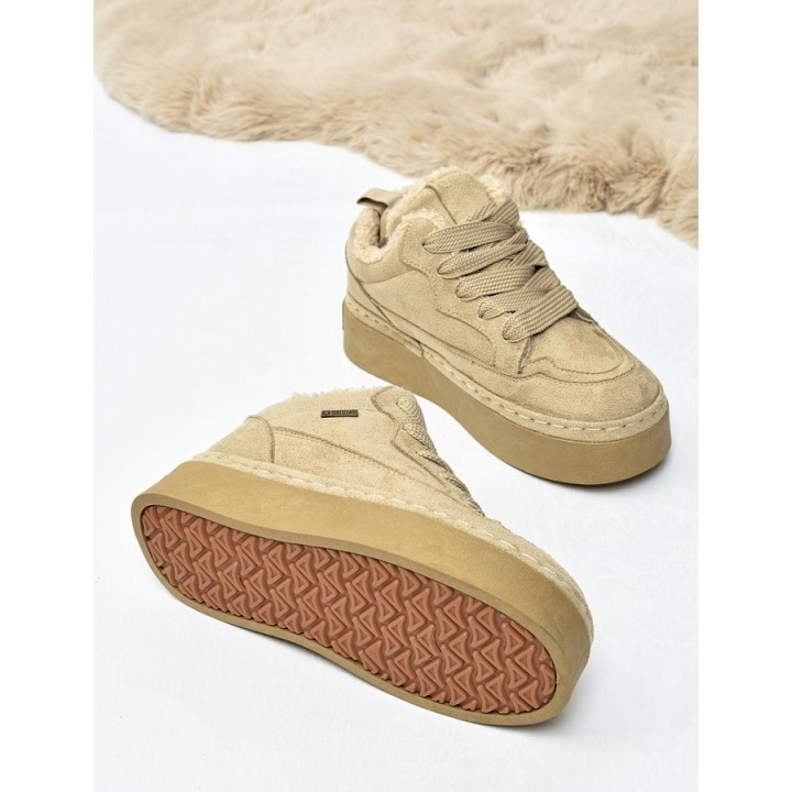 Śniegowce sneakersy damskie Big Star UU274187 Beż