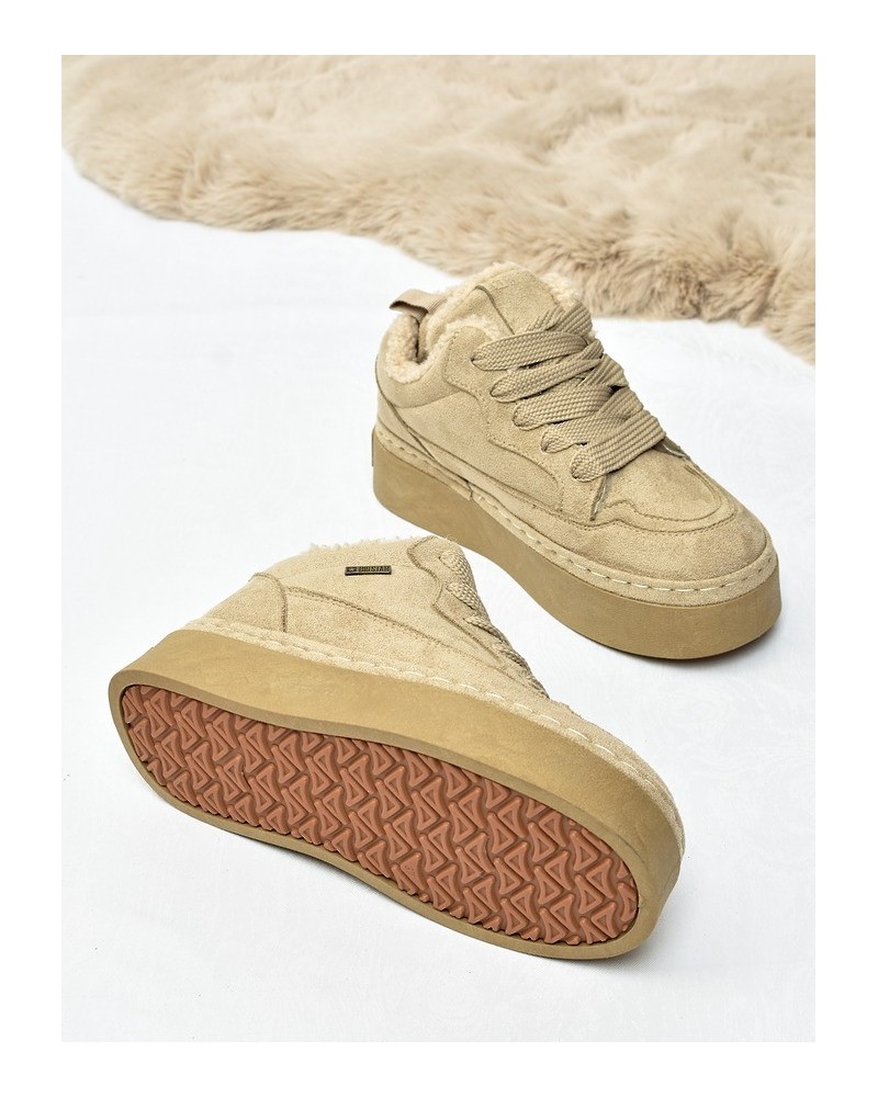 Śniegowce sneakersy damskie Big Star UU274187 Beż