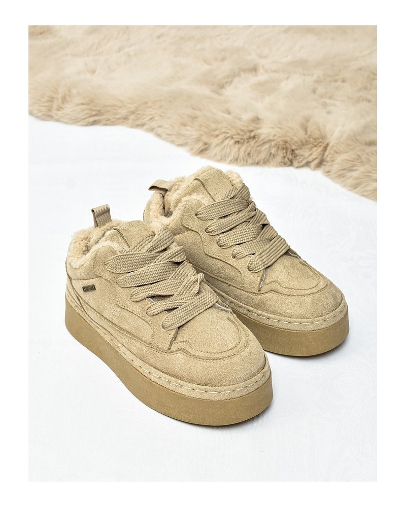 Śniegowce sneakersy damskie Big Star UU274187 Beż