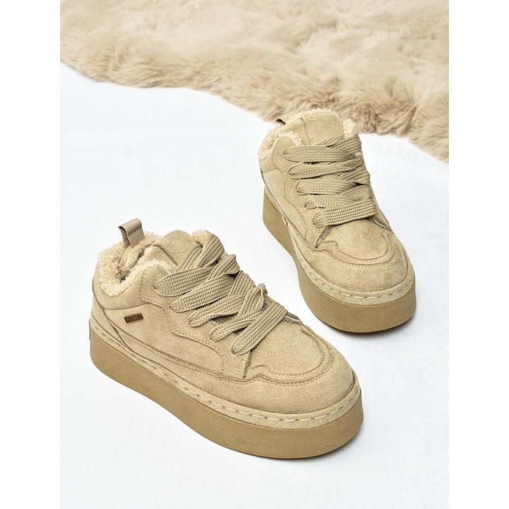 Śniegowce sneakersy damskie Big Star UU274187 Beż