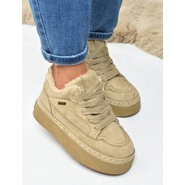 Śniegowce sneakersy damskie Big Star UU274187 Beż