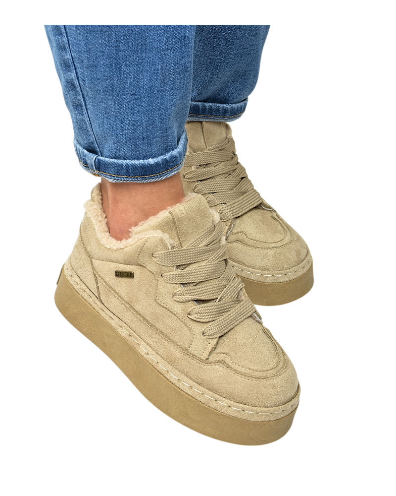 Śniegowce sneakersy damskie Big Star UU274187 Beż