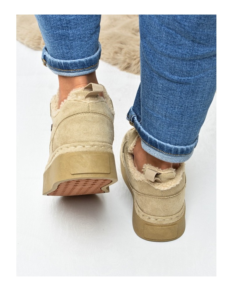 Śniegowce sneakersy damskie Big Star UU274187 Beż