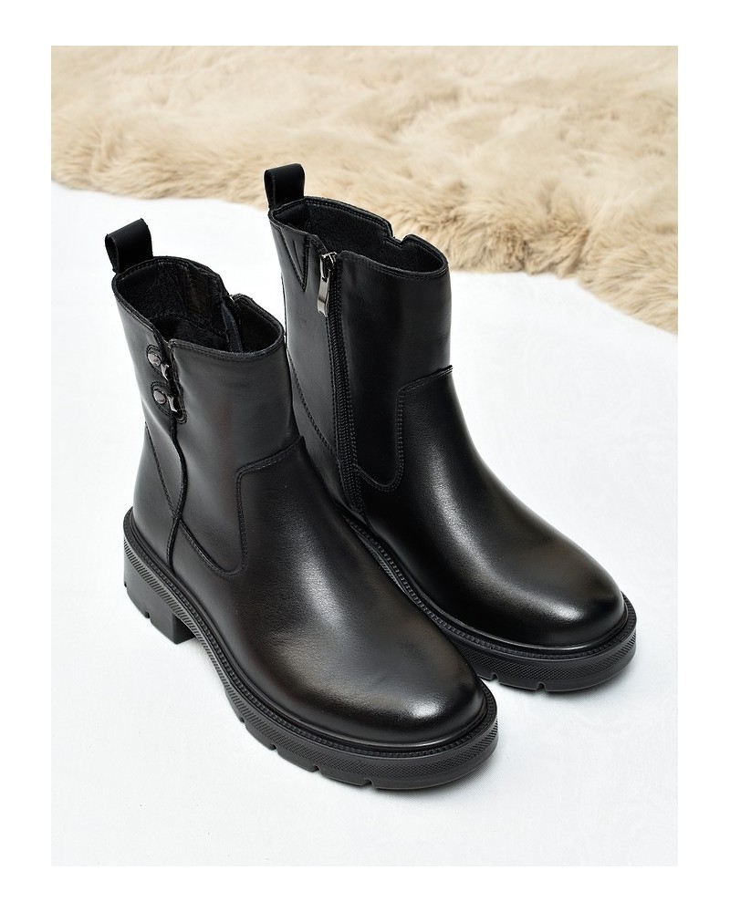 Botki damskie Skotnicki B-3-1506 Czarne