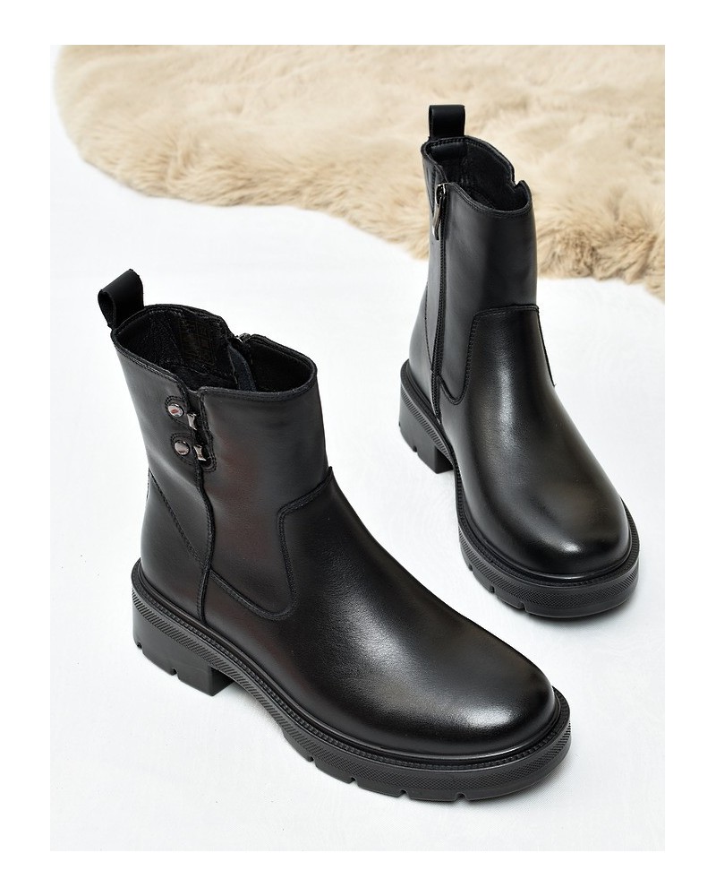 Botki damskie Skotnicki B-3-1506 Czarne