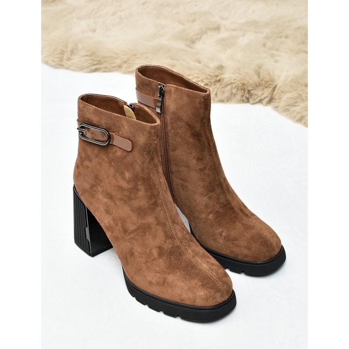 Botki damskie Vinceza 91172 Camel