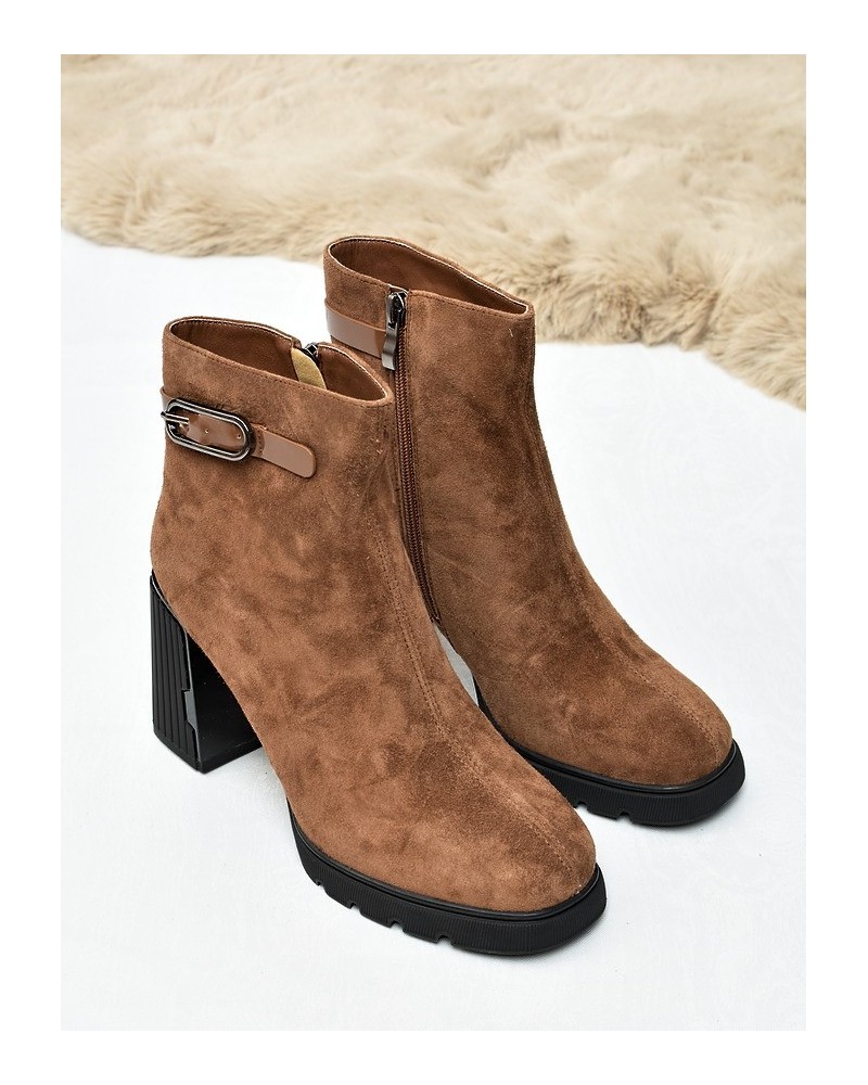 Botki damskie Vinceza 91172 Camel