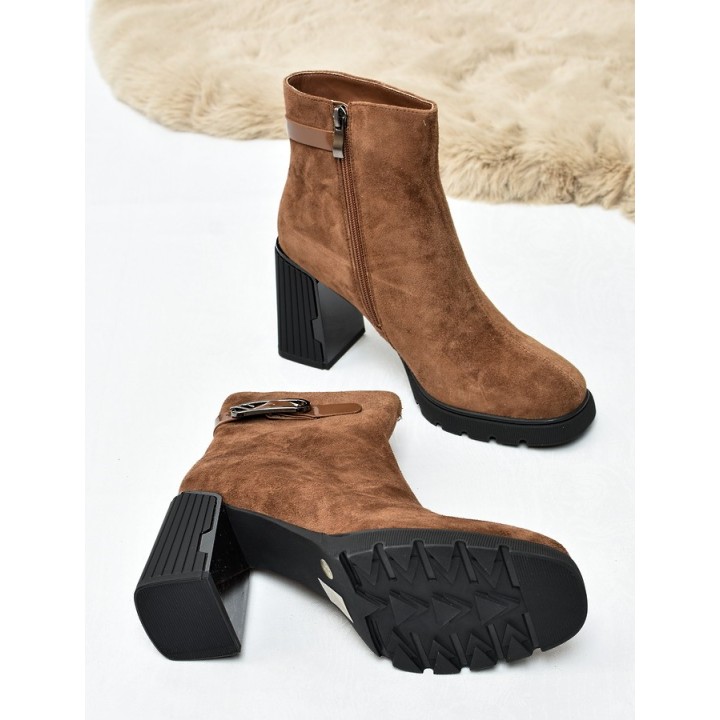 Botki damskie Vinceza 91172 Camel
