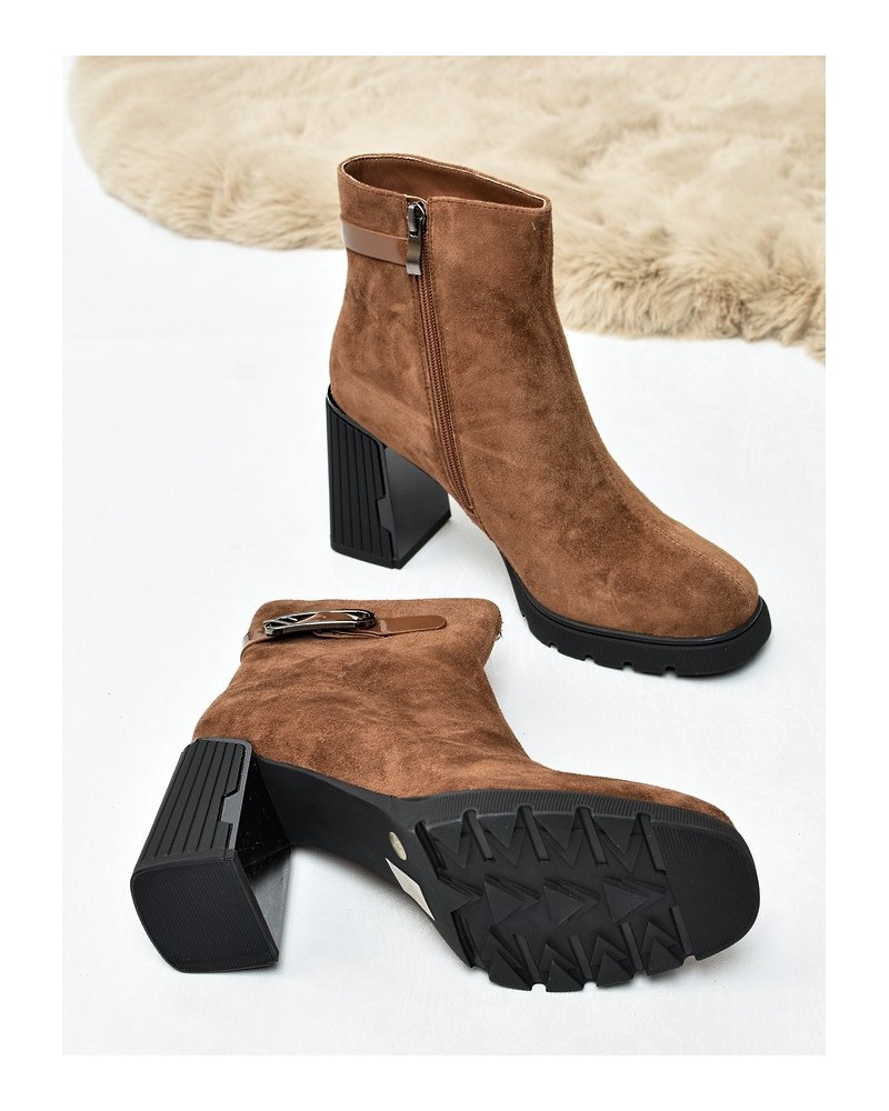 Botki damskie Vinceza 91172 Camel