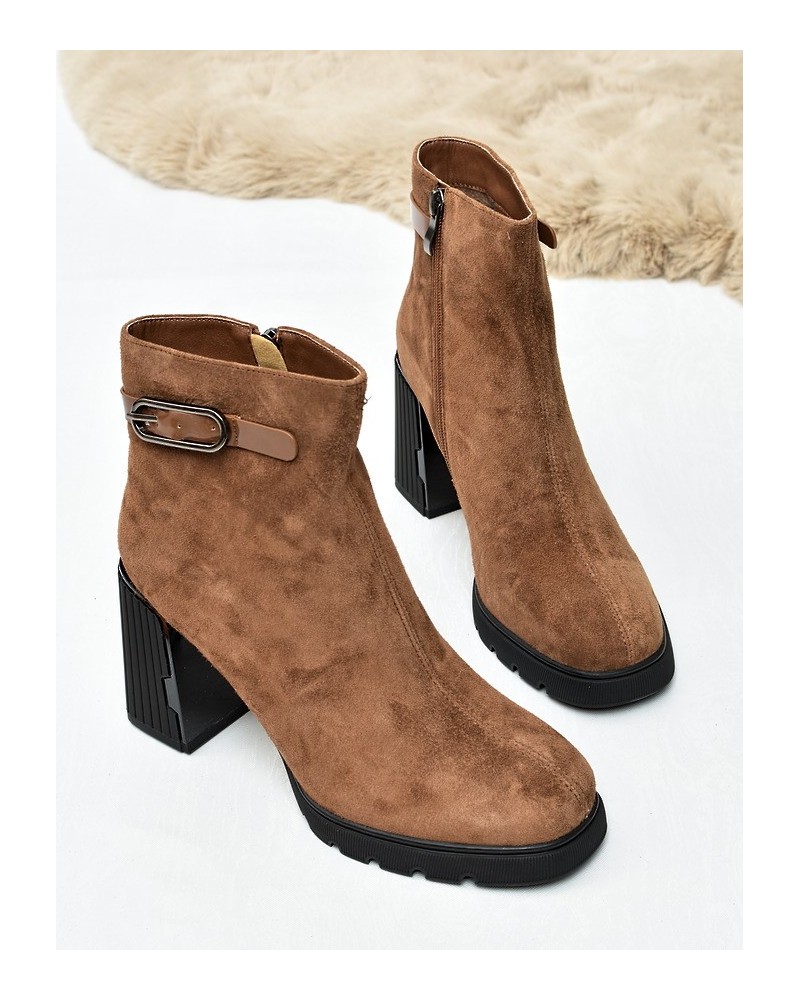 Botki damskie Vinceza 91172 Camel