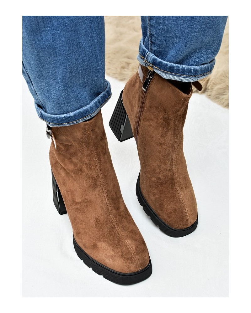 Botki damskie Vinceza 91172 Camel