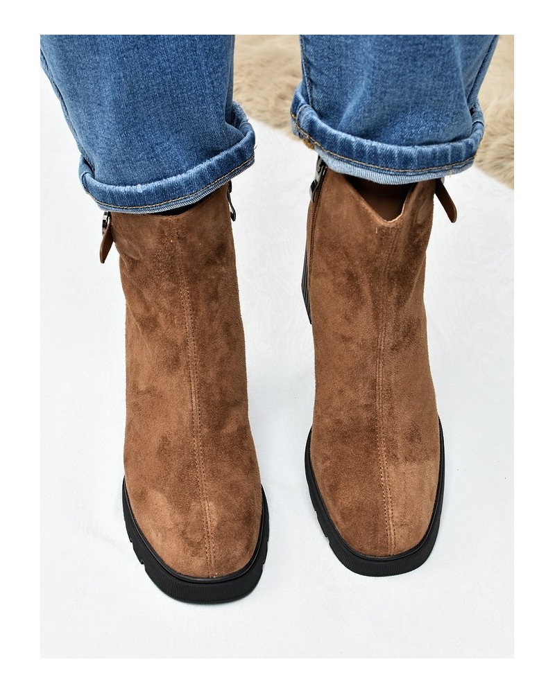 Botki damskie Vinceza 91172 Camel