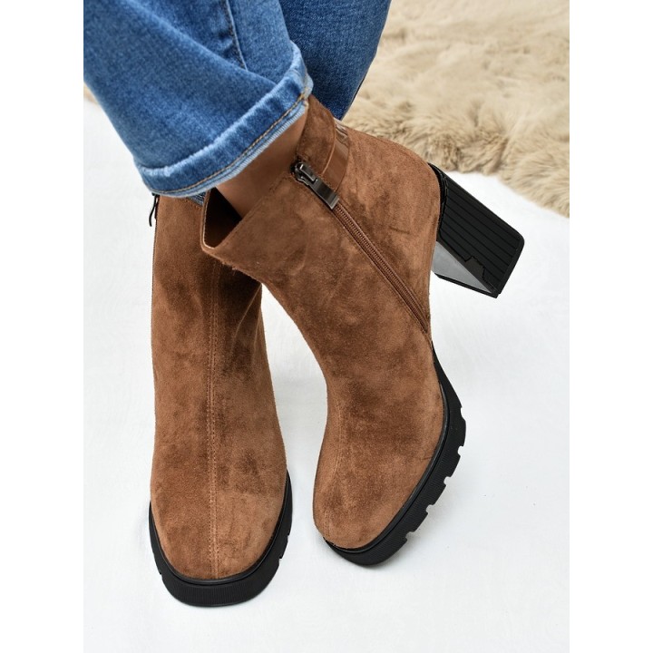 Botki damskie Vinceza 91172 Camel
