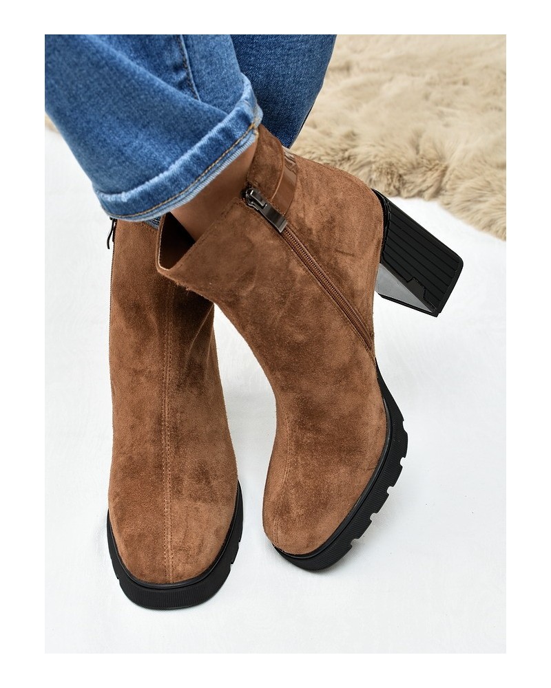 Botki damskie Vinceza 91172 Camel