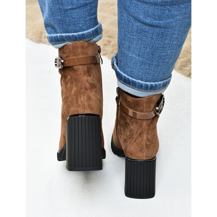 Botki damskie Vinceza 91172 Camel