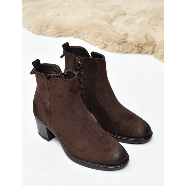 Botki damskie Vinceza 58650 Brąz