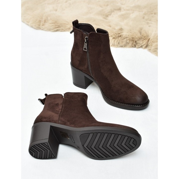 Botki damskie Vinceza 58650 Brąz