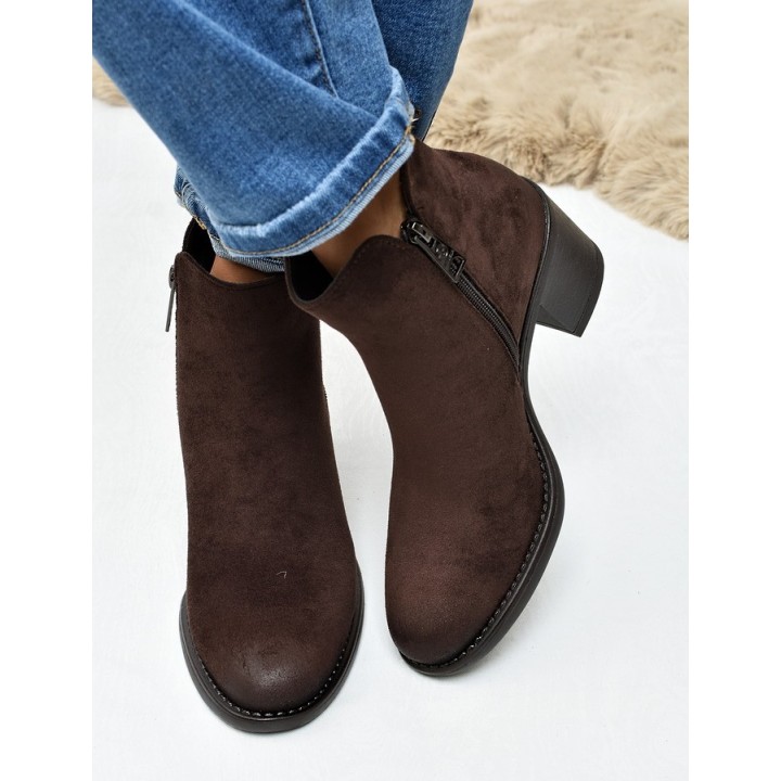 Botki damskie Vinceza 58650 Brąz