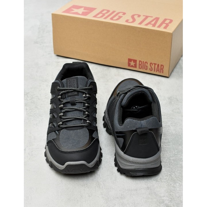 Obuwie męskie trekkingi Big Star UU274890 Czarne