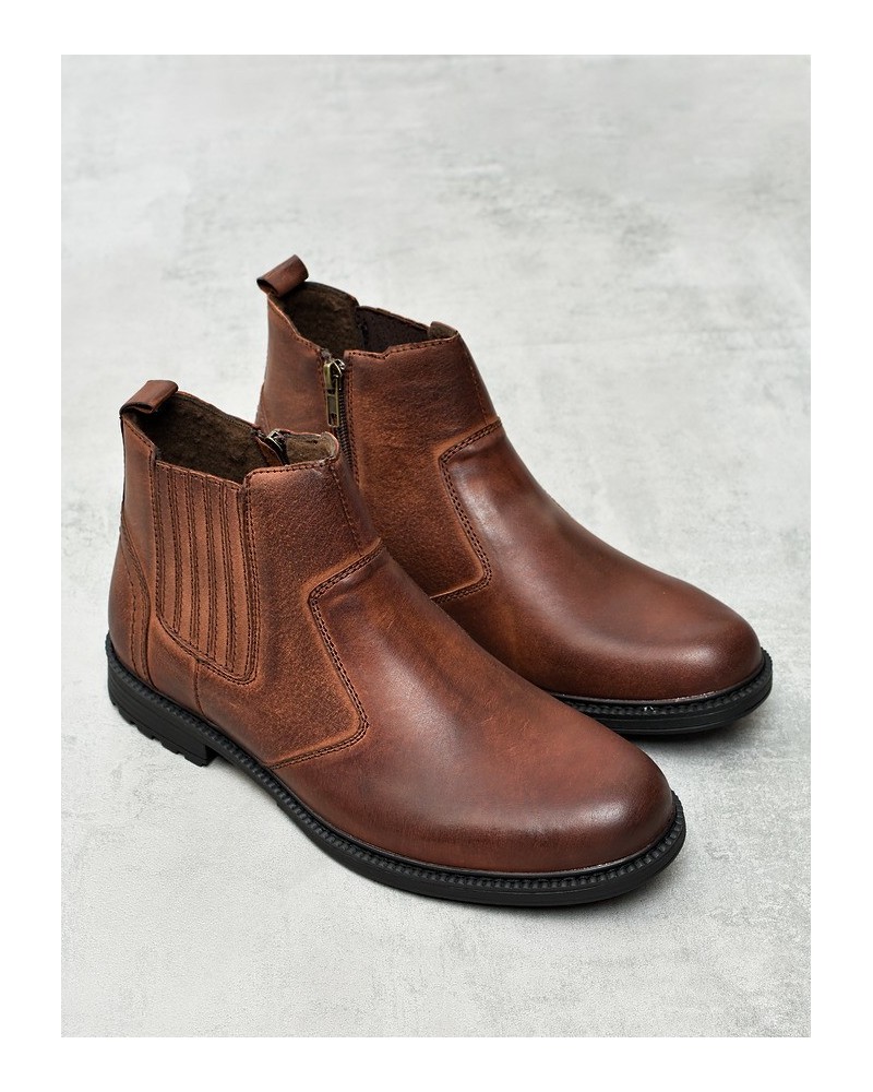 Sztyblety męskie American CY87 Coffee Brąz