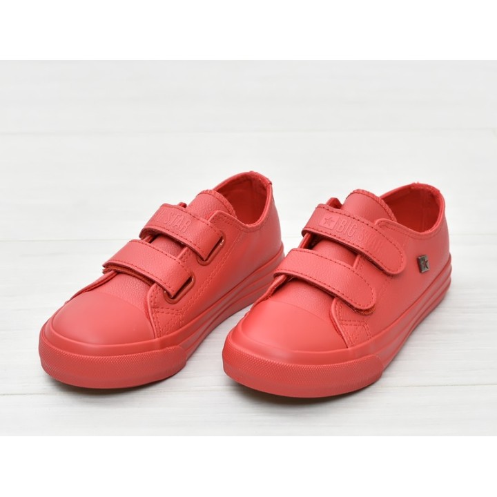 Trampki Dziecięce na rzepy Big Star GG374012 - Czerwone